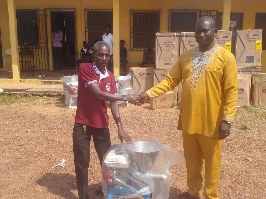 Distribution of Items (Refrigerator, Sewing Machine, Fufu Pounding machine etc.) to Persons with disability(Pwd) by UDEMA