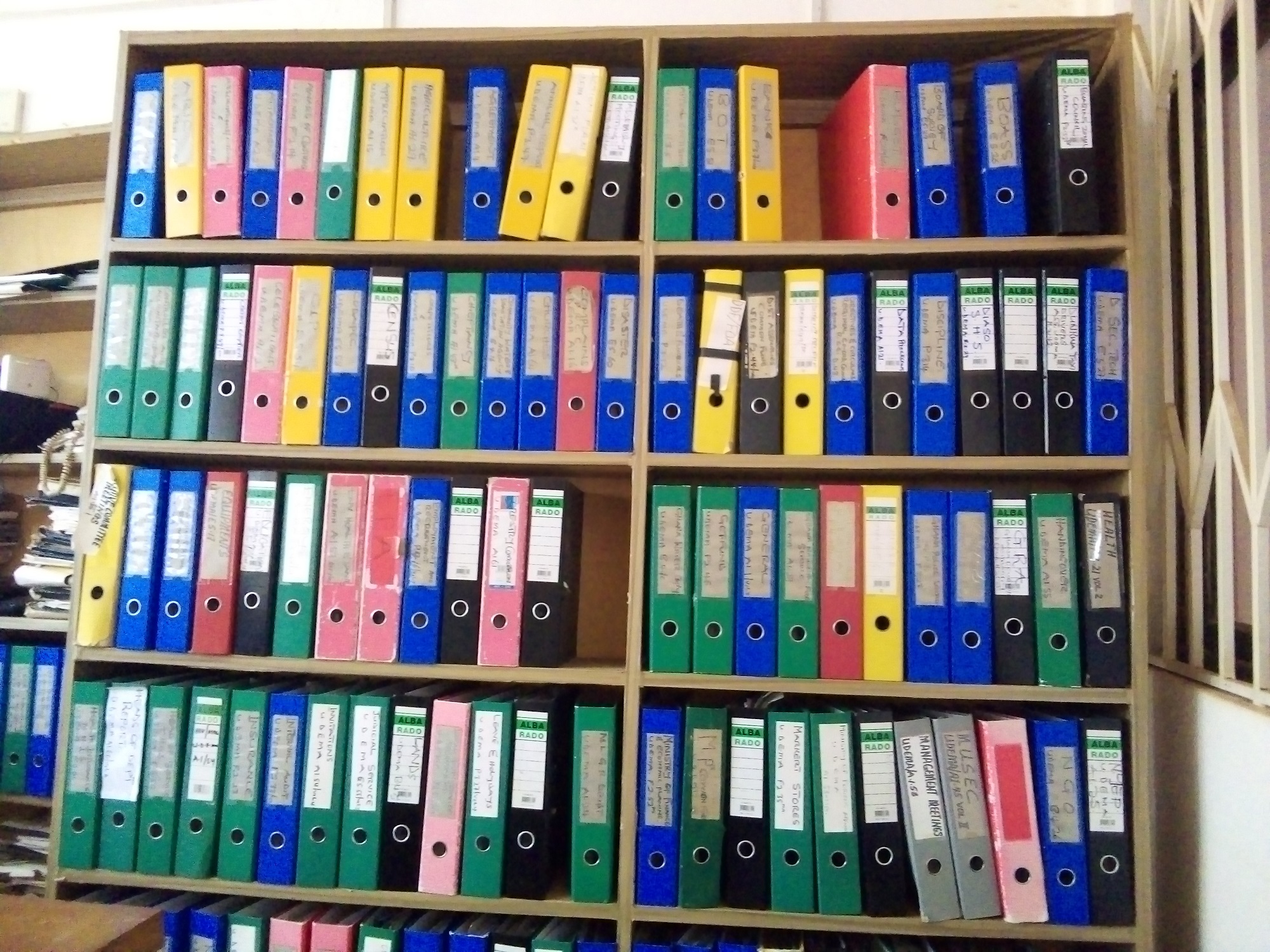 FILES WELL ARRANGED