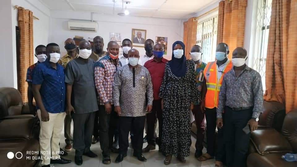 THE MP FOR UDE DR. FESTUS AWUAH KWOFIE ENGAGES STAFF OF UDEMA